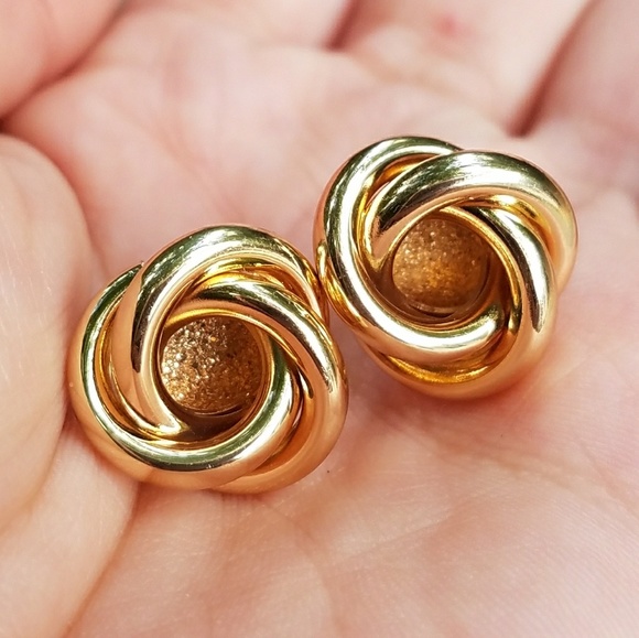 everrealli Jewelry - Gold Tone Love Knot Stud Earrings ear ring